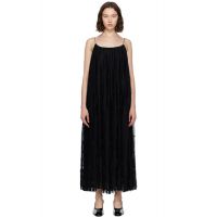 TOTEME Black Floral Tulle Midi Dress 252771F054007