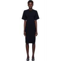 TOTEME Black Tee Knit Midi Dress 252771F054010