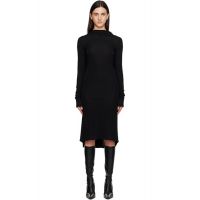 TOTEME Black Cocoon Cape Midi Dress 252771F054021