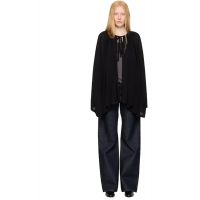 TOTEME Black Drawstring Cape 252771F063000