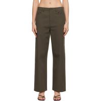 TOTEME Brown Relaxed Twisted Trousers 252771F087008