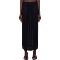 TOTEME Black Knit Maxi Skirt 252771F093002