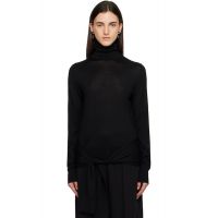 TOTEME Black Double-Sleeve Turtleneck 252771F099013