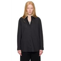 TOTEME Black Classic Tumbled Shirt 252771F109001