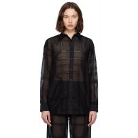 TOTEME Black Classic Crochet Shirt 252771F109007