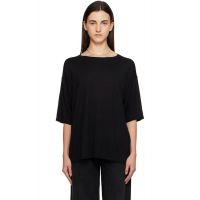 TOTEME Black Longline Knit T-shirt 252771F110018