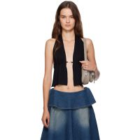 Gimaguas Black Mia Buckle Top 252776F111001