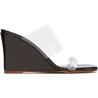 Maryam Nassir Zadeh SSENSE Exclusive Yellow Olympia Wedge Heeled Sandals 252779F125000