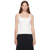 Courreges White Reedition Rib Knit Tank Top 252783F111021