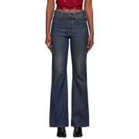 OUR LEGACY Navy Moto Cut Jeans 252803F069006