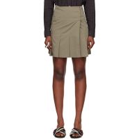 OUR LEGACY Khaki Girdle Miniskirt 252803F090002