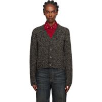 OUR LEGACY Black & Beige Academy Cardigan 252803F095004