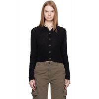 OUR LEGACY Black Mazzy Polo Cardigan 252803F095006