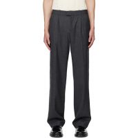 OUR LEGACY Gray Slack Trousers 252803M191003