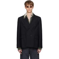 OUR LEGACY Black Unstructured DB Blazer 252803M195008
