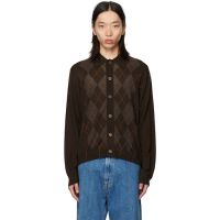 OUR LEGACY Brown Evening Polo 252803M200003