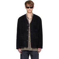 OUR LEGACY Black Wool Cardigan 252803M200006