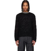 OUR LEGACY Black Double Lock U Neck Sweater 252803M201006