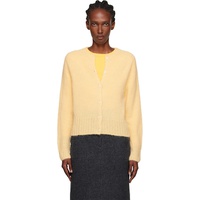 Nothing Written Yellow Alpaca Knit Cardigan 252814F095001