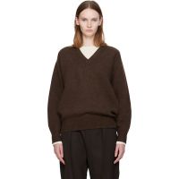 Nothing Written Brown Pound Alpaca Sweater 252814F100007