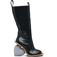 YUME Gray Love Tall Boots 252844F115003