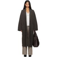 Lauren Manoogian Gray Double Face Long Coat 252874F059002