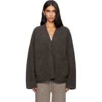 Lauren Manoogian Gray Double Face Cardigan 252874F095006