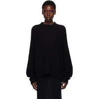 Lauren Manoogian Black Rack Crewneck Sweater 252874F096002