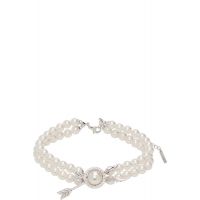 SHUSHU/TONG YVMIN Edition Double Arrow Pave Faux-Pearl Necklace 252901F023011