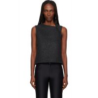 SHUSHU/TONG Gray Asymmetric Neckline Vest 252901F111008
