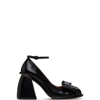 SHUSHU/TONG Black Front Bow Heels 252901F122006