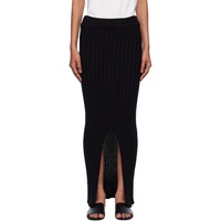 Baserange Black Macau Midi Skirt 252922F092003