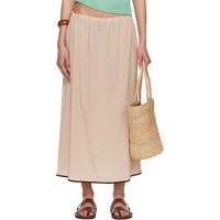 Baserange SSENSE Exclusive Pink Silk Maxi Skirt 252922F093000