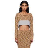 Baserange Multicolor Waste Cropped Sweater 252922F096000