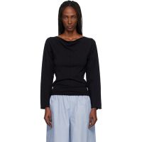 Baserange Black Daffa Long Sleeve Top 252922F110048