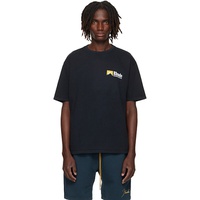 Rhude Black International Racing Logo T-shirt 252923M213020