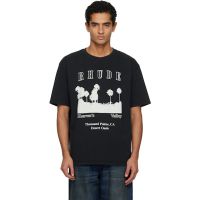 Rhude Black Thousand Palms T-shirt 252923M213046