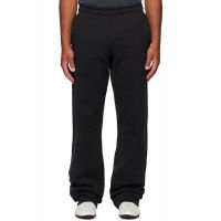 Entire Studios Black Straight-Leg Sweatpants 252940M190006