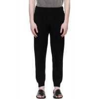 Entire Studios Black Slim Knit Lounge Pants 252940M190025