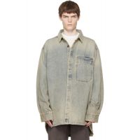 Entire Studios Blue Herculean Denim Shirt 252940M192008