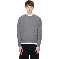 Entire Studios Gray Knit Crewneck Sweater 252940M201003