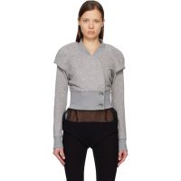 Kiko Kostadinov Gray Lauterbach Jersey Jacket 252985F063000