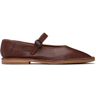 HEREU Brown Brava Supple Shiny Mary Janes 252991F118007