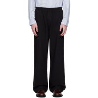 HOPE Black Elasticated Wide Leg Trousers 252995M191002