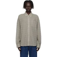 HOPE Gray Wide Fit Shirt 252995M192002