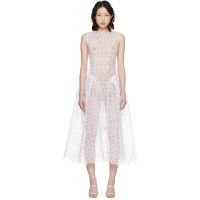 Cecilie Bahnsen White CBcate Midi Dress 261002F055002