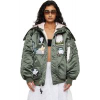 Alpha Industries x Cecilie Bahnsen Green N-2B Bomber Jacket 261002F058001