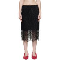 Cecilie Bahnsen Black CBbria Midi Skirt 261002F092002