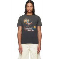 COUT DE LA LIBERTE Black Freddie Coast To Emb S/S T-shirt 261006M213009