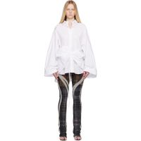 Ottolinger White Liberated Double Shirt Minidress 261016F052000